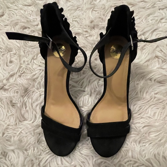 Buffalo Black Suede Heels - Picture 3 of 4